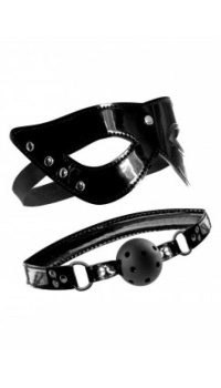 FFLE MASQUERADE MASK & BALL GAG