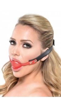 SILICONE BALL GAG RED