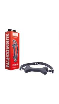 BAD BONE - B PLASTIC HEAD GAG WITH BLACK BONE