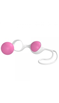 DISCRETION LOVE BALLS PINK WHITE MINX