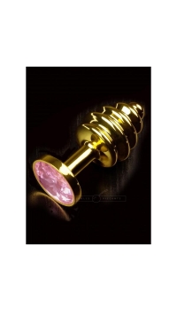 JEWELLERY RIBBED GOLD PINK