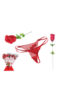 ROSE WITH RED G-STRING