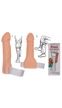 PLASTIC PENIS WITH RIBBON