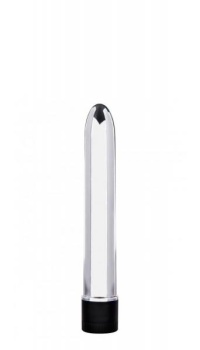 RETRO SLIMLINE VIBRATOR 17CM SILVER