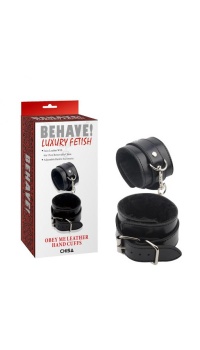 BEHAVE HAND CUFFS BLACK