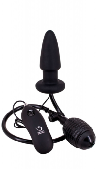 INFLATABLE BUTTPLUG BLACK 