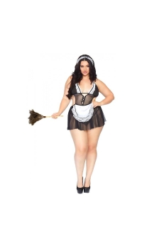 ROLEPLAY FANTASY FRENCH MAID  PLUS SIZE