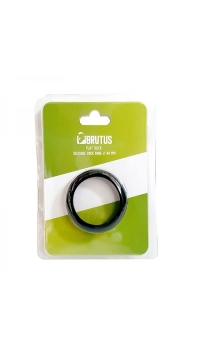 BRUTUS FLAT SLICK SILICONE COCK RING 40MM