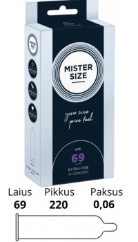 MISTER SIZE 69MM CONDOMS 10PCS