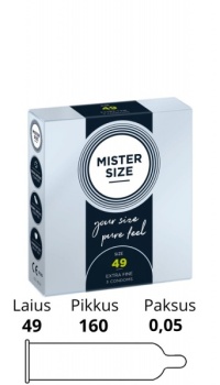MISTER SIZE 49MM CONDOMS 3PCS