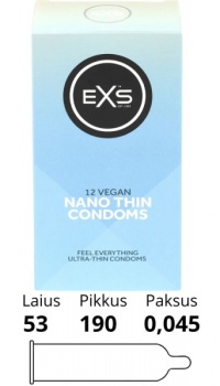 EXS NANO THIN CONDOMS 12TK.