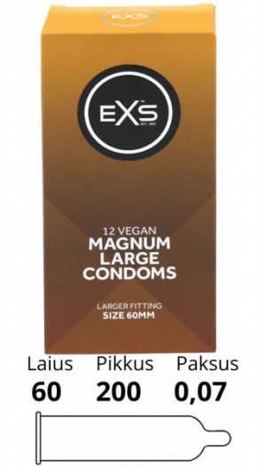 EXS MAGNUM LARGE CONDOMS 12TK.