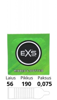 EXS RIBBED, DOTTED 1 TK.