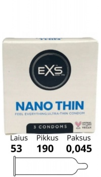 EXS NANO THIN CONDOMS 3TK.