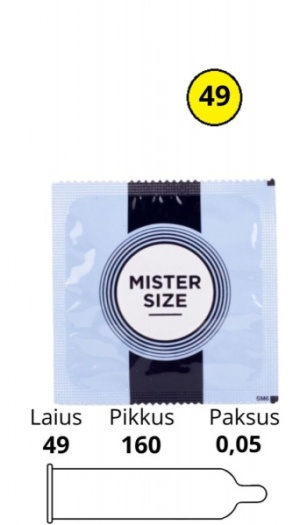 MISTER SIZE 49MM 1TK.
