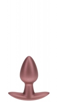 SMOOTH SILICONE ANAL PLUG ROSE GOLD S
