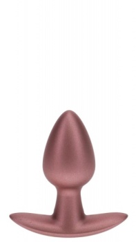 SMOOTH SILICONE ANAL PLUG ROSE GOLD M
