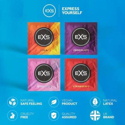 EXS MIXED FLAVOURED CONDOMS 12 TK.