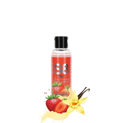S8 4IN1 STRAWBERRY VANILLA WARMING LUBE 125ML