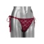 REMOTE CONTROL LACE THONG SET RED