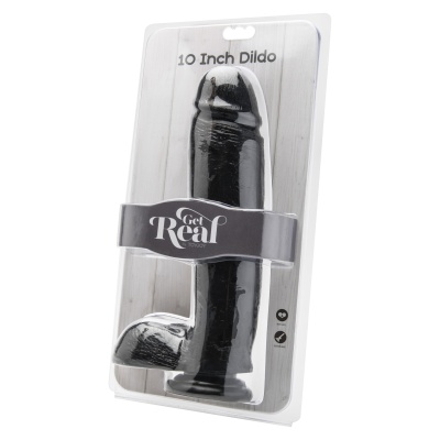 GET REAL 10 INCH WITH BALLS BLACK