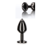 BUTT PLUG WITH BLACK DIAMOND JEWEL M