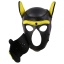 PUPPY PLAY DOG MASK BLACK/YELLOW