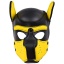 PUPPY PLAY DOG MASK BLACK/YELLOW