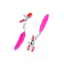 EXCLUSIVE NIPPLE CLAMPS 12 FEAHER PINK