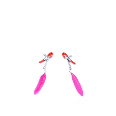 EXCLUSIVE NIPPLE CLAMPS 12 FEAHER PINK