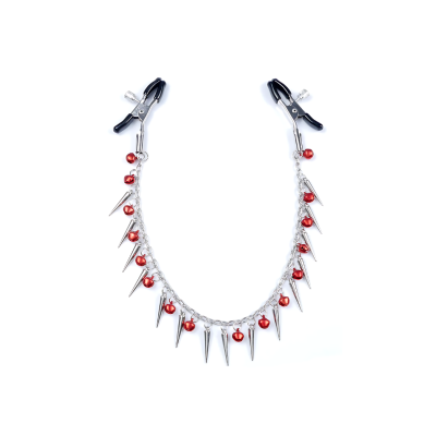 EXCLUSIVE NIPPLE CLAMPS 3 RED&SILVER