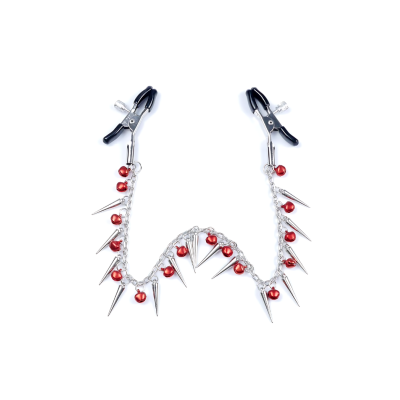 EXCLUSIVE NIPPLE CLAMPS 3 RED&SILVER