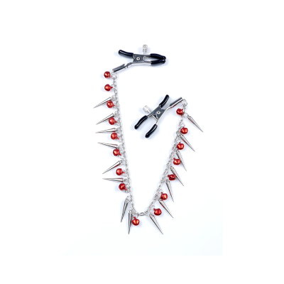 EXCLUSIVE NIPPLE CLAMPS 3 RED&SILVER