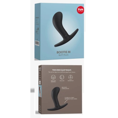 F BOOTIE BUTT PLUG BLACK M