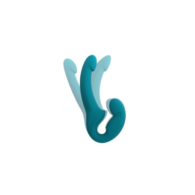 F SHARE LITE DOUBLE DILDO SEA BLUE