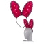 PLASTIC HAIRBAND, BACHELORETTE BUNNY WITH PEARLS