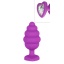 RIBBED DIAMOND HEART PLUG EXTRA LARGE - PURPLE