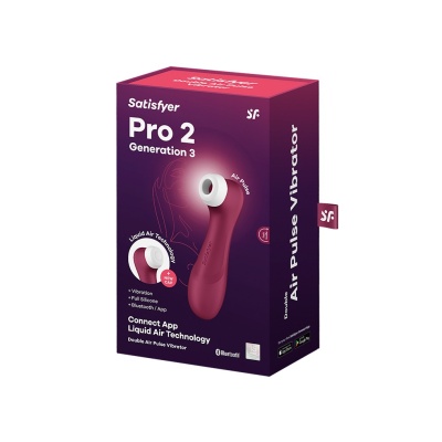 SATISFYER PRO 2 GENERATION 3 LIQUID AIR TEHNOLOGY BLUETH+APP