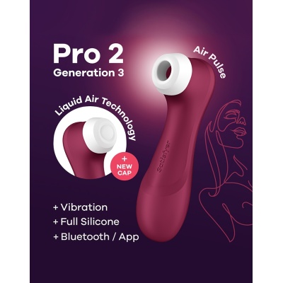 SATISFYER PRO 2 GENERATION 3 LIQUID AIR TEHNOLOGY BLUETH+APP
