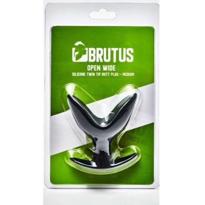 BRUTUS OPEN WIDE - SILICONE TWIN TIP BUTT PLUG M