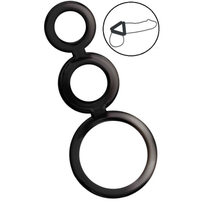 ADDICTED TOYS RINGS SET FOR PENIS - SMOKE