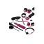 MASTER & SLAVE TEASE AND PLEASE 13 BONDAGE ACCESORIES - MAGENTA