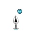 SECRET PLAY - METAL BUTT PLUG BLUE HEART SMALL SIZE 7 CM 