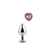 SECRET PLAY METAL BUTT PLUG FUCHSIA HEART S 7 CM 