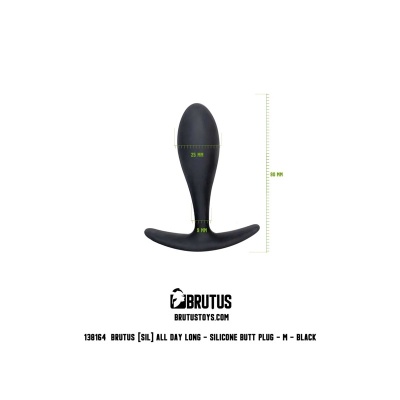 BRUTUS ALL DAY LONG - SILICONE BUTT PLUG M