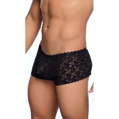 ROSE LACE BOY SHORT S/M