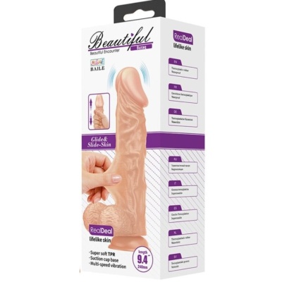 BAILE BURAQ LIFELIKE SKIN VIBR DILDO 9,4inch