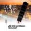 DOLCE VITA RECHARGEABLE VIBRATOR SIX BLACK 7 SPEEDS