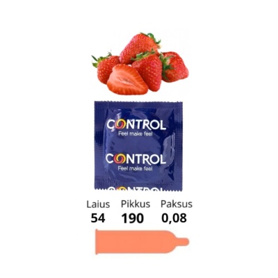 CONTROL CONDOM STRAWBERRY 1tk