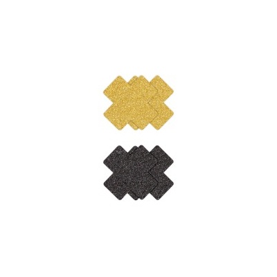 PASTIES GLITTER CROSS 2 PAIR